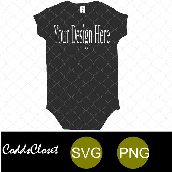 Basic Black Infant Bodysuit Mockup Add Your Own Design Basic Black Infant Bodysuit Mockup Add Your Own Design