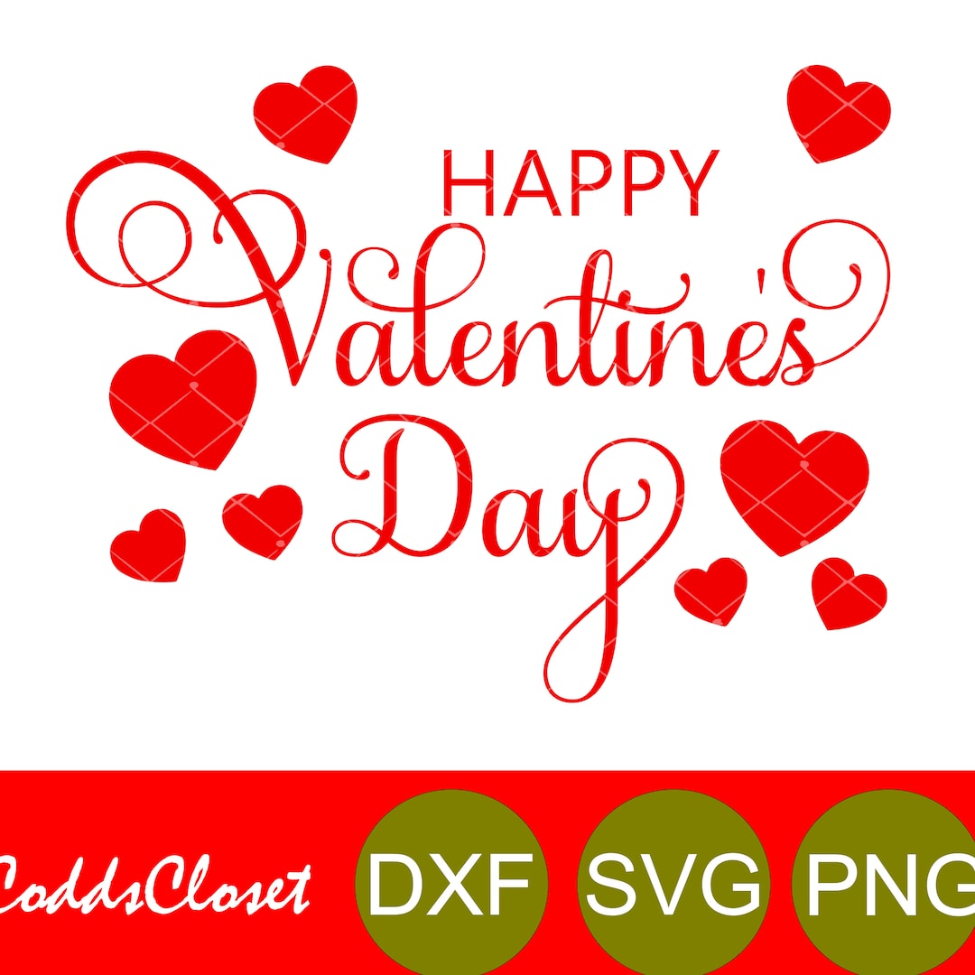 Happy Valentine's Day SVG File Instant Download Cutting Machine File ...