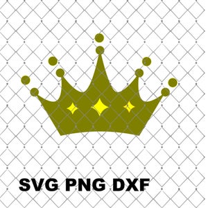 King Crown SVG  File Prince Crown Svg Dxf Cutting Machine File King Price Crown Png Dxf Commerical Use Personal Use