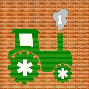 Birthday Tractor SVG File Instant Download Cutting Machine File Infant Saying SVG First Birthday Tractor Svg