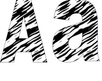 A-Z Mayúsculas e Inferiores Alfabeto Tela Papel Appliqué Plantilla Patrón Descarga Instantánea Arial 4 Pulgadas