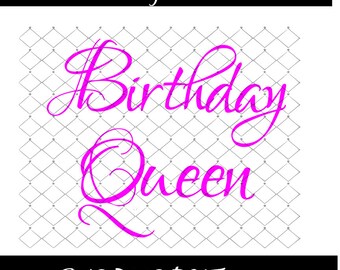 Birthday Queen SVG, Png DXF Birthday Svg, Birthday Png Diva Svg, Lady Queen Svg, Cutting File Birthday SVG Queen Dxf