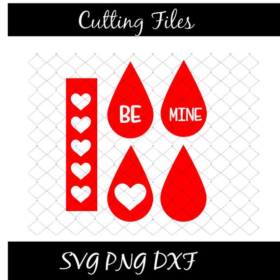 Download Heart Teardrop Earring Svg Cutout Designs Svg Png Dxf File Etsy
