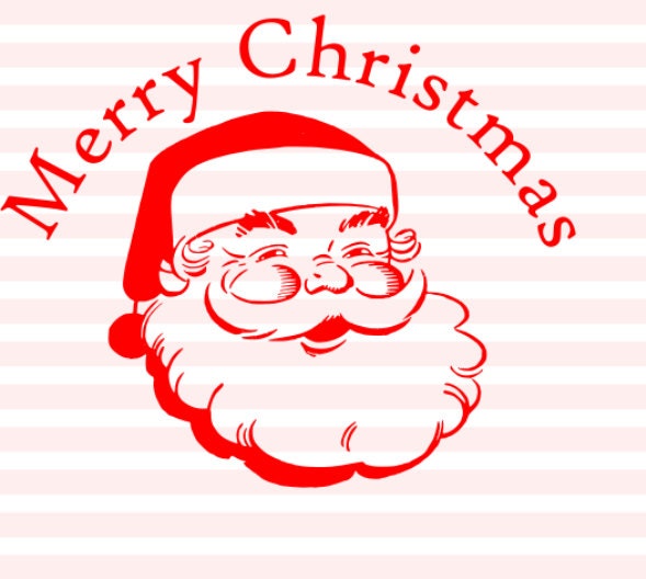 Download Merry Christmas Santa Face SVG File Instant Download ...