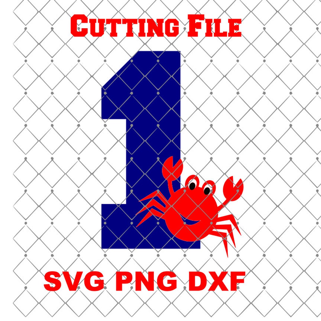 Birthday Number Svg, Number 1 Svg, Nautical Birthday Decor, Number 1