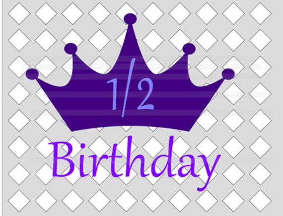 Download 1 2 Birthday Princess Crown Svg File Instant Download Child Etsy