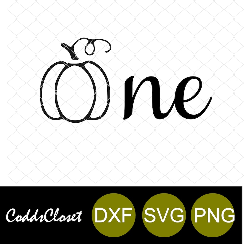 Download Pumpkin One Birthday SVG DXF PNG File Instant Download ...