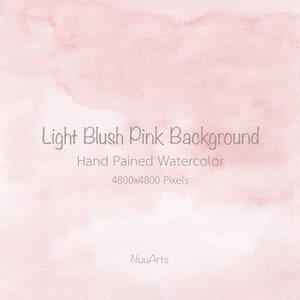 Light Blush Pink Abstract Texture Watercolor Background Digital Paper Splashes Brush Stroke Hand Painted Clip art - Small License