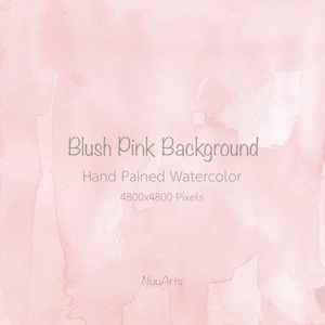 Blush Pink Background Abstract Texture Watercolor Background Digital Paper Splashes Brush Stroke Hand Painted Clip art - Small License