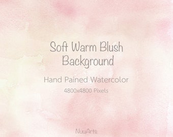 Blush Pink Background Abstract Texture Watercolor Background Digital Paper Splashes Brush Stroke Hand Painted Clip art - Soft Warm Blush