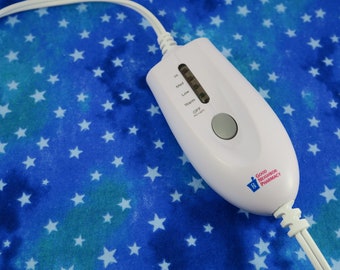 Handmade Heating Pad Cover- Blue Stars