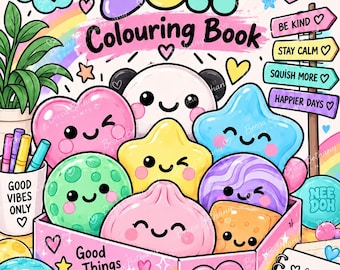 Squishy Toy Inspired Colouring Book