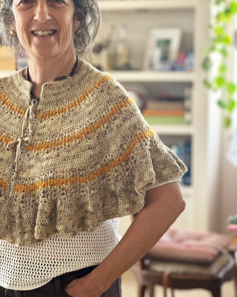 Narration Shawl, Crochet pattern, written instructions ready to download by CrochetObjet image 7