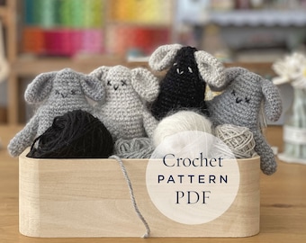 crochet bunny pattern, Bunny Alber, step by step US terms DIY pattern ready to download by CrochetObjet