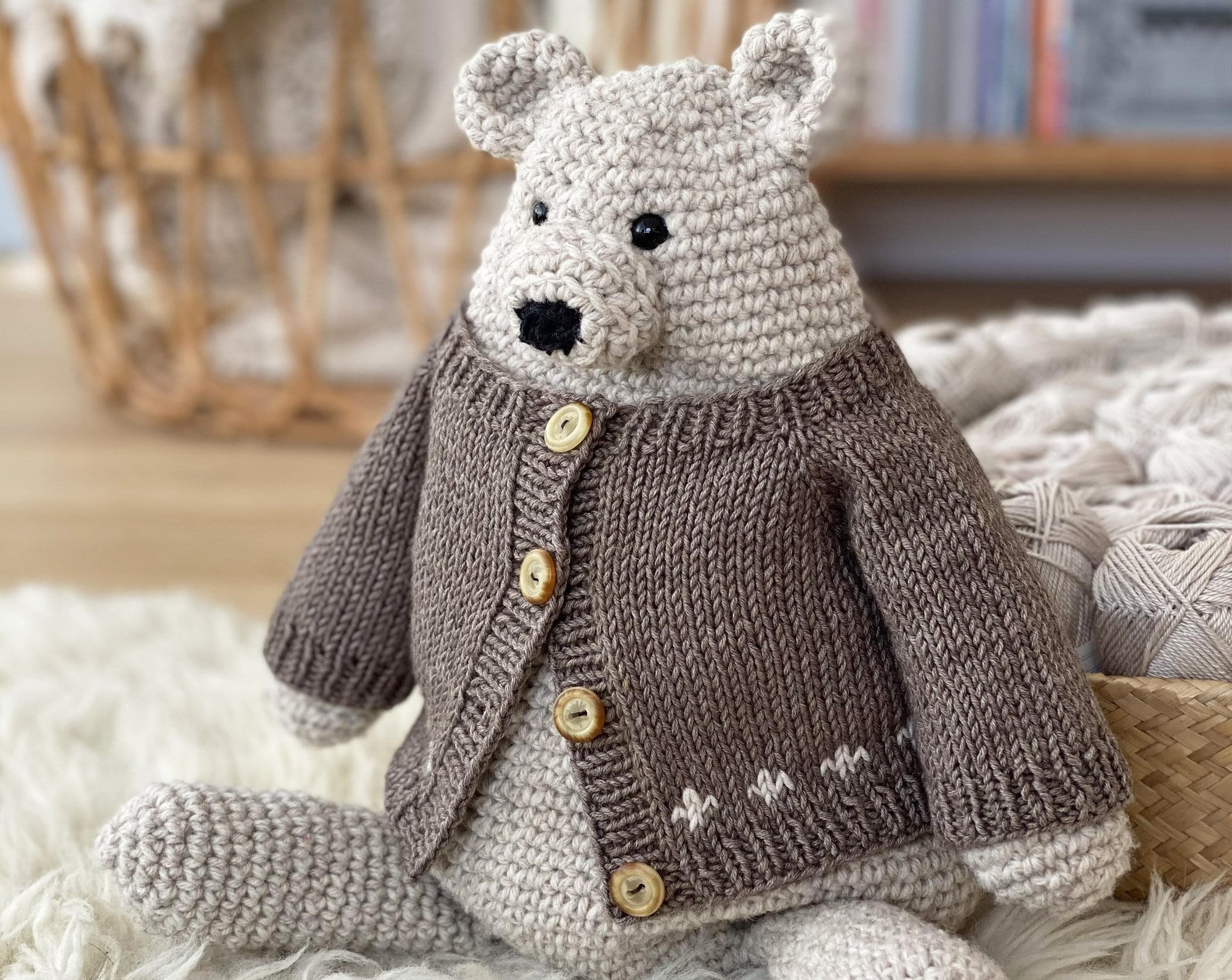 Bear Cardigan - Etsy