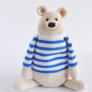 crochet pattern, Benji The Bear, step by step US terms DIY pattern ready to download by CrochetObjet image 10