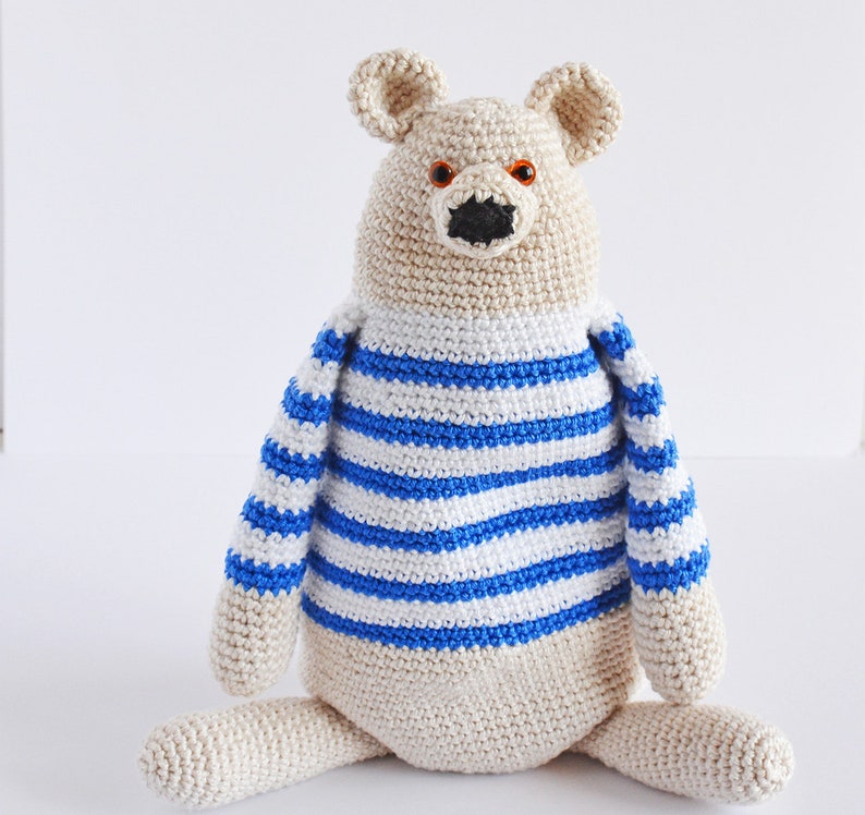 crochet pattern, Benji The Bear, step by step US terms DIY pattern ready to download by CrochetObjet image 10