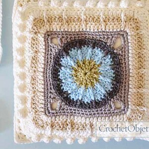 diy PDF English Crochet Pattern Advanced Cable Square step by step pattern ready for immediate download by CrochetObjet image 2