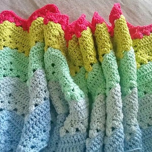 Crochet Pattern, Four Seasons Chevron Blanket pattern ready for immediate download by CrochetObjet image 4