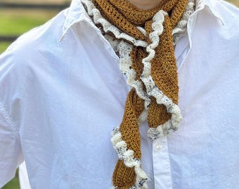 Istruzioni per lavorare a maglia e uncinetto Mdays Scarf - pronto per il download da CrochetObjet knitting