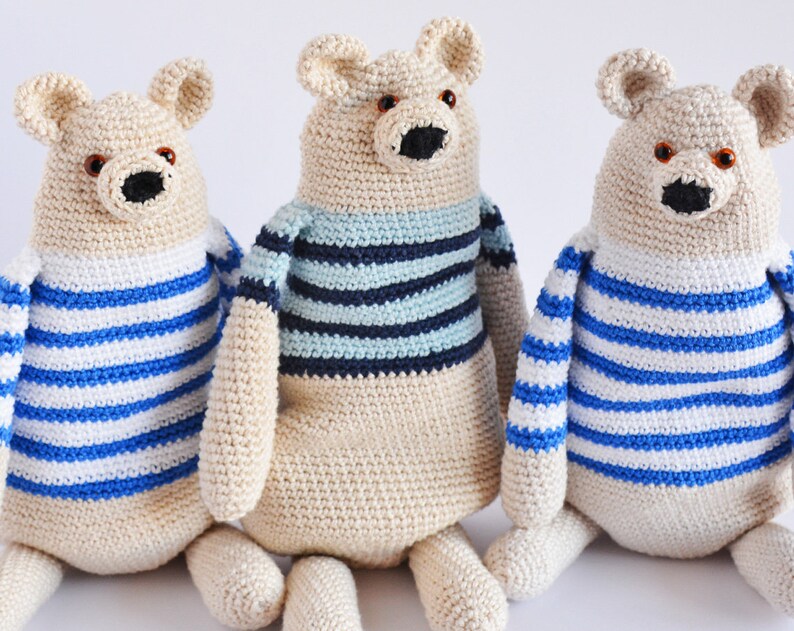 crochet pattern, Benji The Bear, step by step US terms DIY pattern ready to download by CrochetObjet image 9