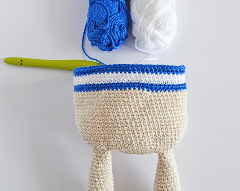 crochet pattern, Benji The Bear, step by step US terms DIY pattern ready to download by CrochetObjet image 4