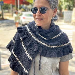 Narration Shawl, Crochet pattern, written instructions ready to download by CrochetObjet image 4