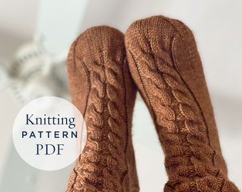 Cosy Weekend Socks - Knitting pattern - ready for immediate download by CrochetObjet