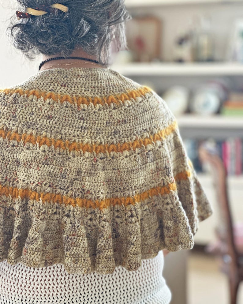 Narration Shawl, Crochet pattern, written instructions ready to download by CrochetObjet image 8