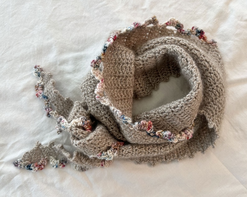 Sunny Scarf Crochet pattern US terms ready for immediate download by CrochetObjet knitting image 2