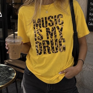 Music is my drug t shirt - Etsy 日本