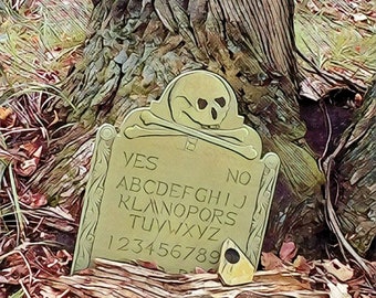 Ouija board - Spirit board - Talking board "The Ancient Tomb" / Any Alphabet & Free Shipping