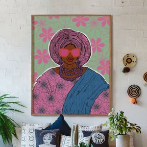 Stampa artistica Iya - Arte nera di DorcasCreates