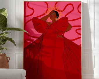 Gifty - Wall Art  - Black Art - Black Woman Art