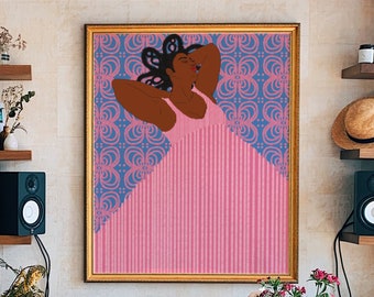 Anita - Wall Art  - Black Art - Black Woman Art