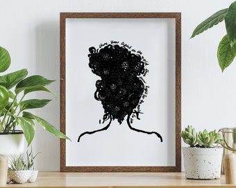 Umi - Natural Hair Art - Art Print - Black Art