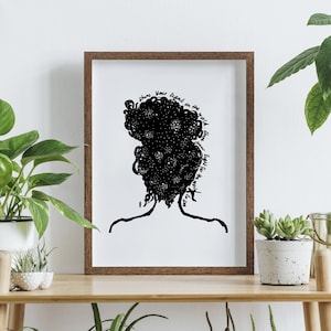 Umi - Natural Hair Art - Art Print - Black Art