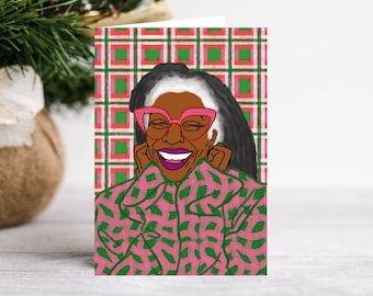 Cosy Jumper Fashion Art Card