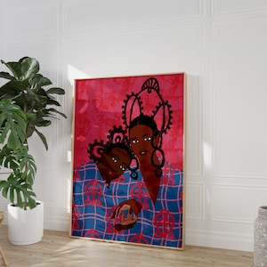 Love does not lose it's way home - Wall Art  - Black Art - Black Woman Art - Friendship Art