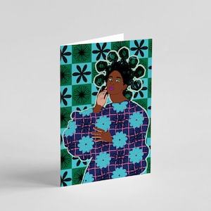 Ifeoluwa Blu Greeting Card by DorcasCreates