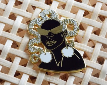 Ayobami Pin - Lapel Pin - Spilla smalto - Arte nera - Africana - Capelli neri