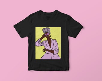 Anta - ブラックアート T シャツ - グラフィック ユニセックス T シャツ - オーガニックコットン - サイズ XS から 5XL