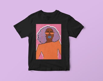 Adenike - Graphic T-shirt - Black Art - Sizes XS to 5XL