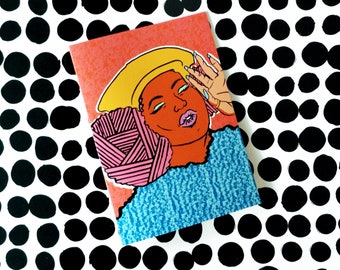 Destiny Greeting Card - Black Art - Black Woman - Black Girl - Art Card