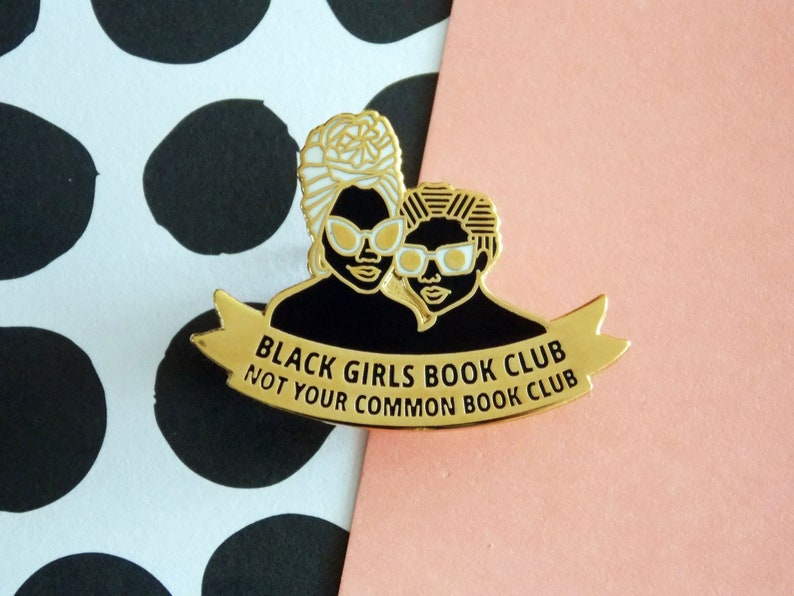 Black Girls Book Club x DorcasCreates Enamel Pin Lapel Pin image 1