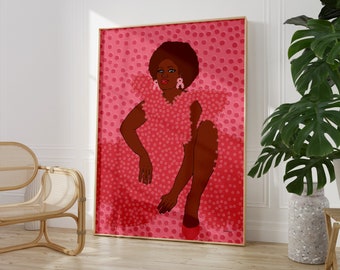 Gabrielle - Wall Art  - Black Art - Black Woman Art