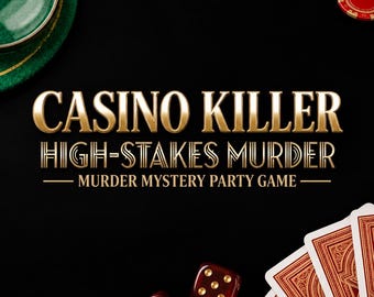 Vegas Casino Murder Mystery Party | Printable Game for 8-20 Adults | 3 Murders, 20 Characters | Perfect Halloween game  | Instant PDF