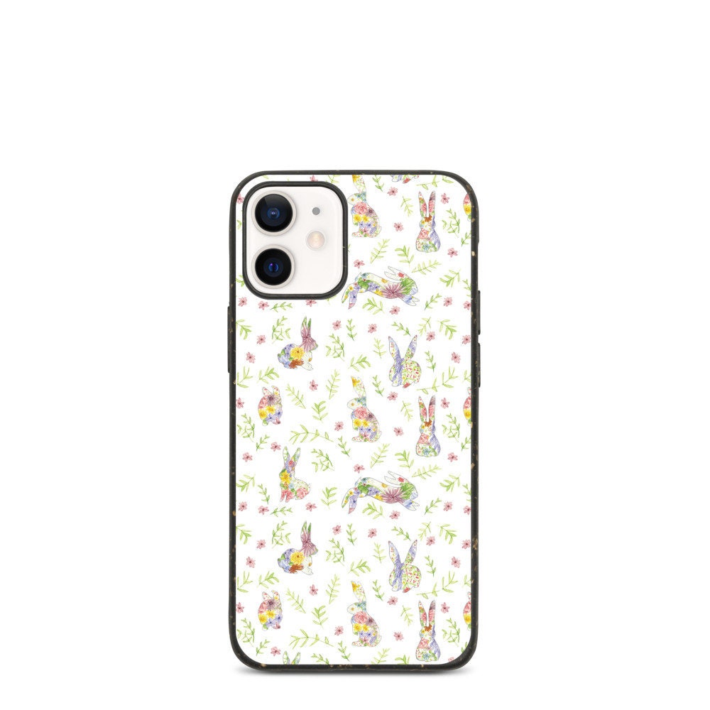 Wildflower Bunnies iPhone Case Bunny Phone Case Rabbit Etsy