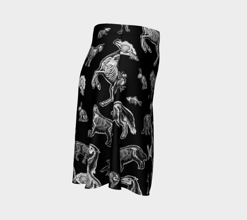 XRay Animal Skeleton Skirt Womens Gothic Skirts Etsy