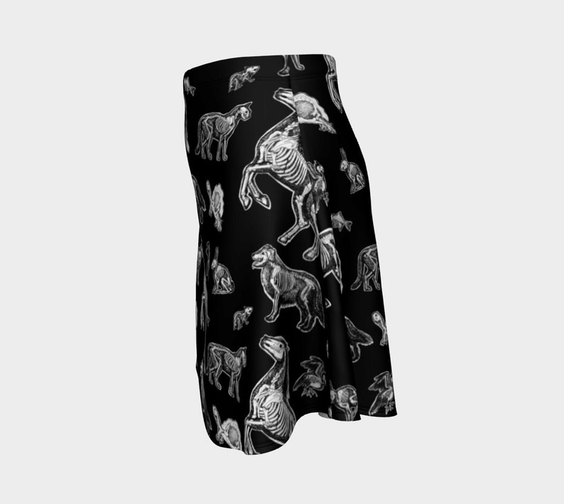 XRay Animal Skeleton Skirt Womens Gothic Skirts Etsy